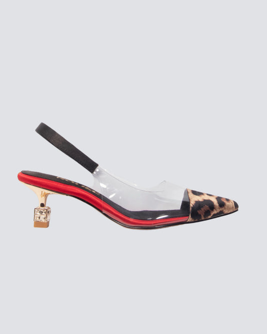 TACON STILETO PRINT ROJO