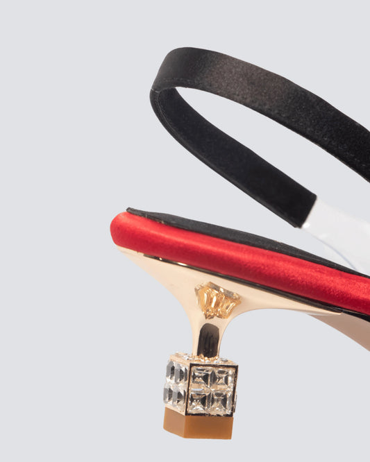 TACON STILETO PRINT ROJO