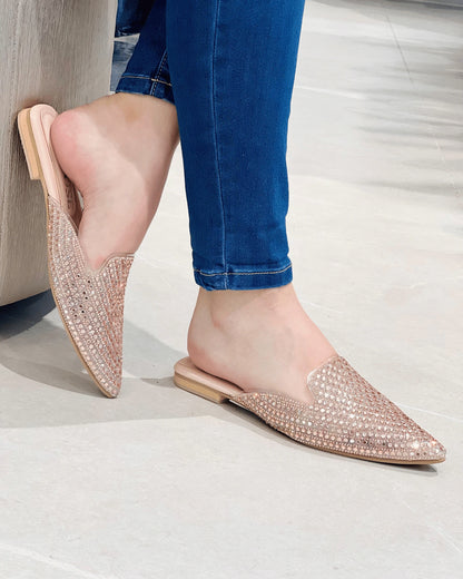 MULE NUDE BRILLANTE GLAM