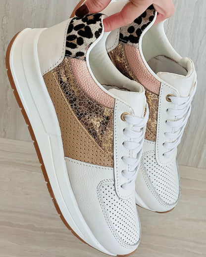 TENIS URBAN CHIC ANIMAL PRINT TAUPE