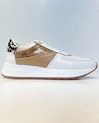 TENIS URBAN CHIC ANIMAL PRINT TAUPE