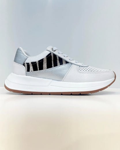 TENIS URBAN CHIC ANIMAL PRINT PLATA