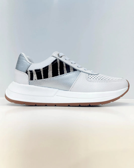 TENIS URBAN CHIC ANIMAL PRINT PLATA