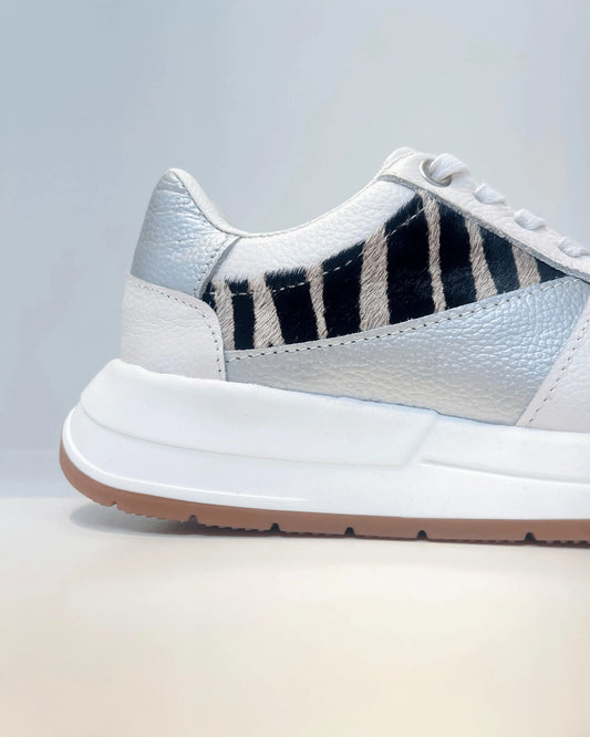 TENIS URBAN CHIC ANIMAL PRINT PLATA