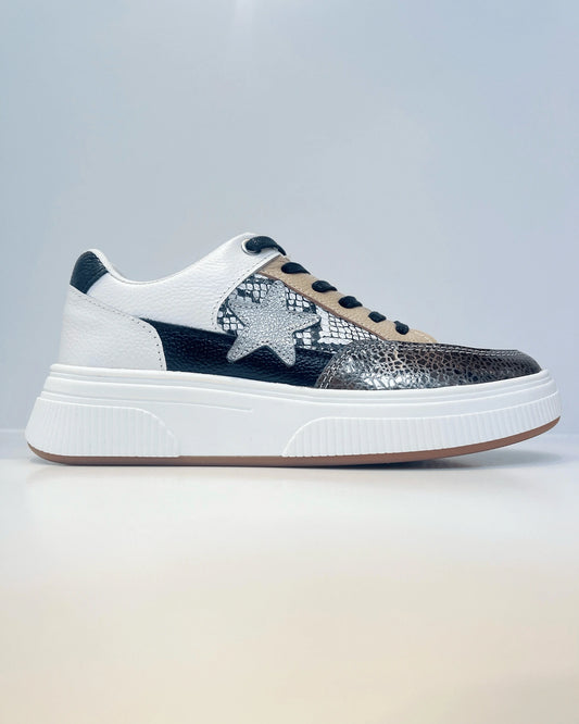 TENIS ESTILO URBANO ESTRELLA SNAKE PRINT