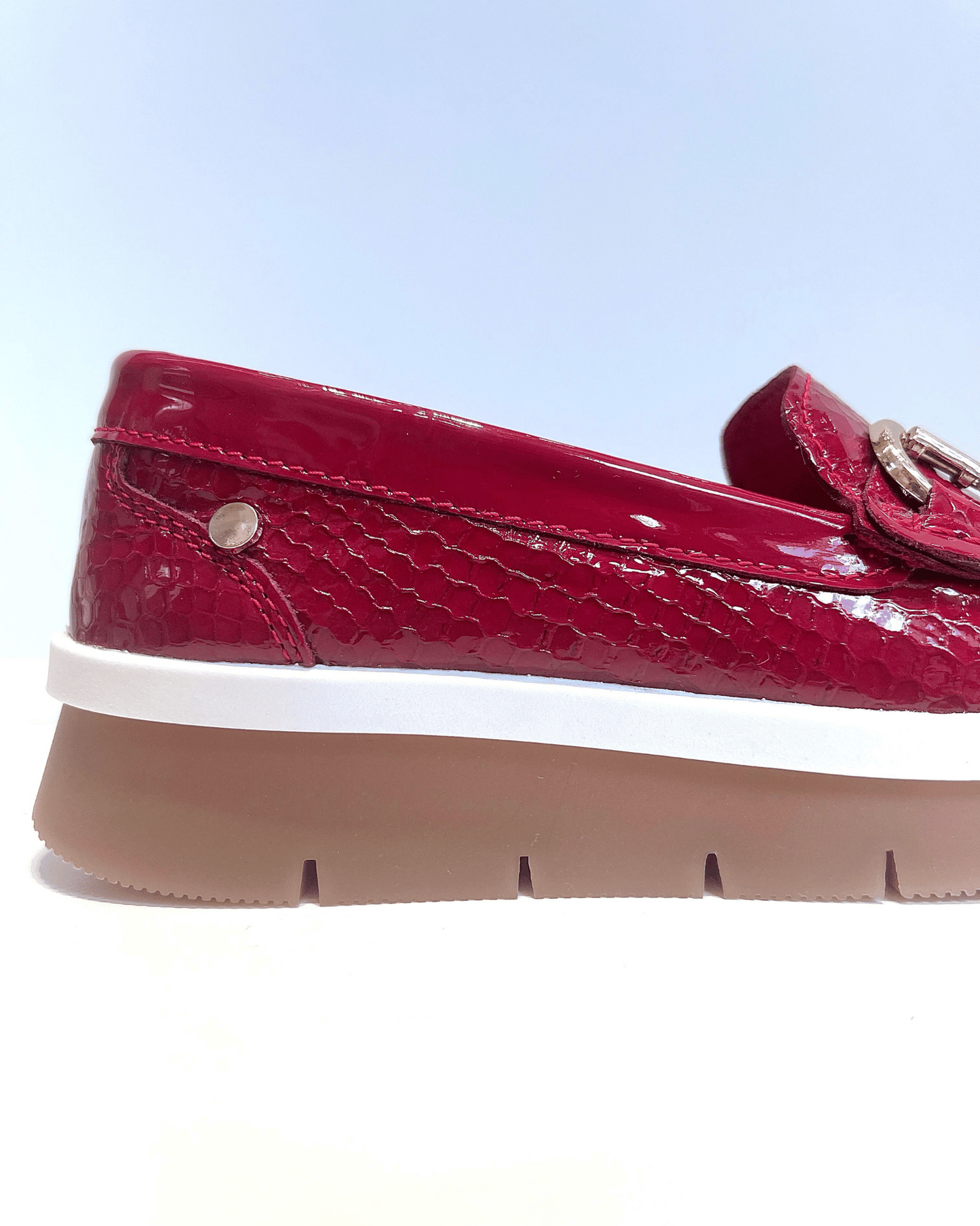 MOCASIN FOLIA ROJO