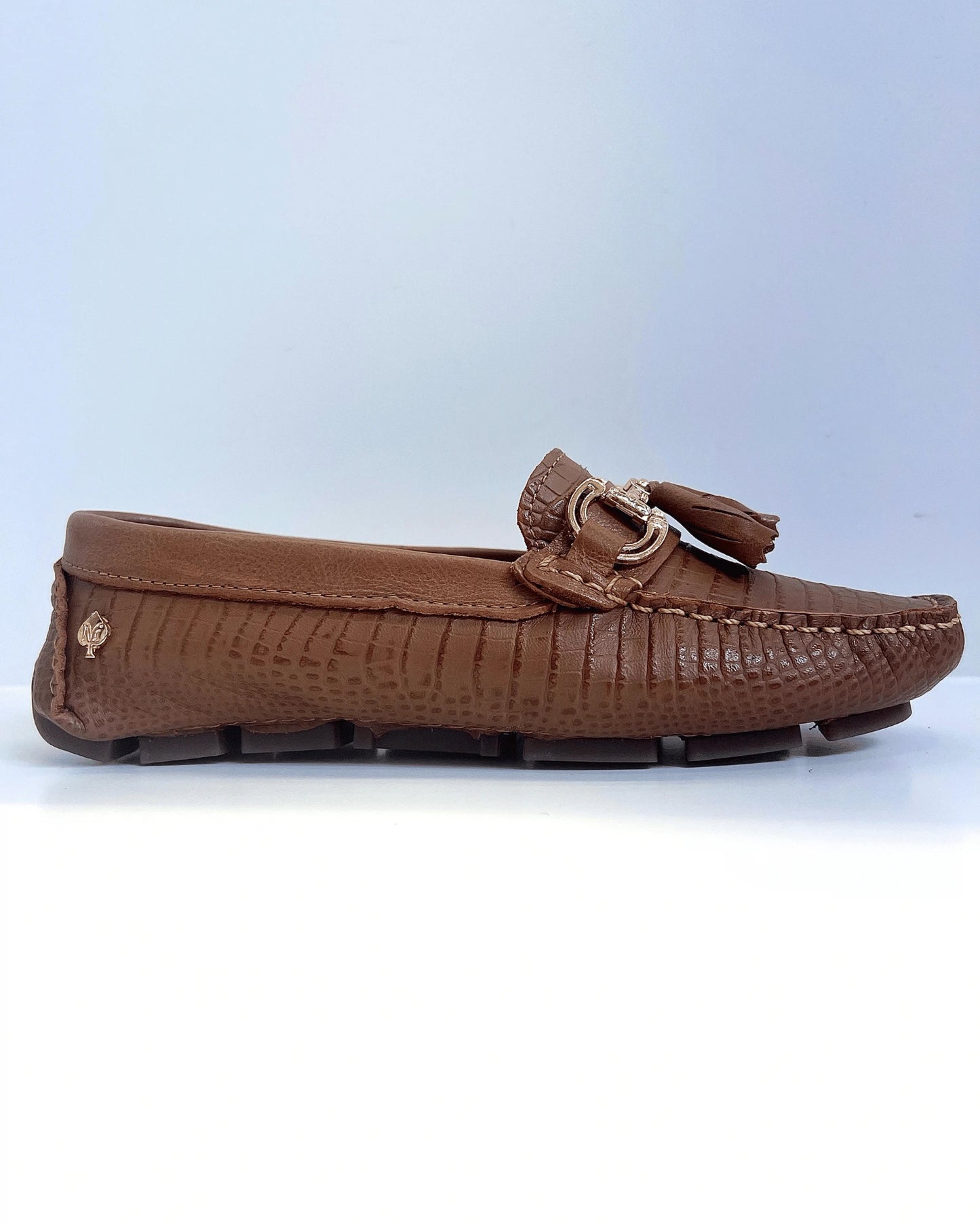 MOCASIN  MIEL HERRAJE METALICO